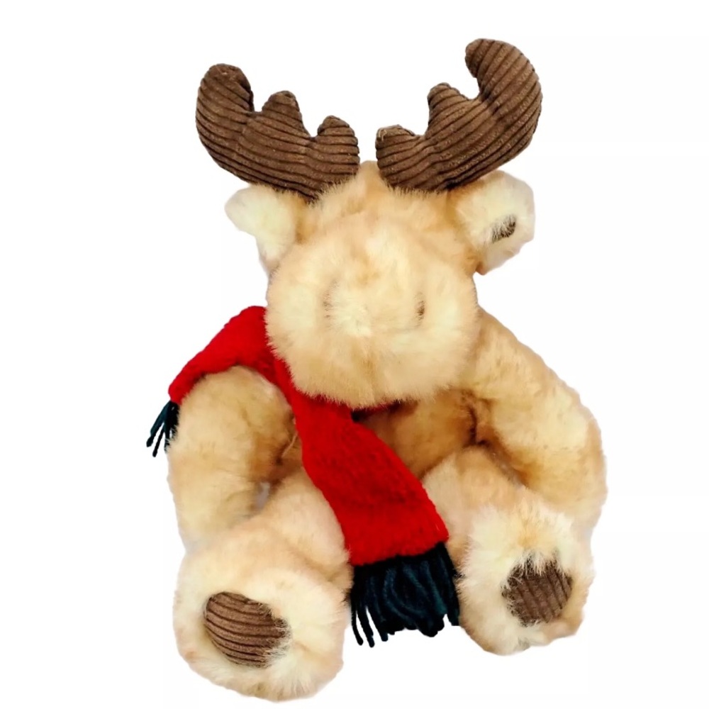 Dan Dee Moose Plush Christmas Red Green Scarf Collectors Choice 16"
